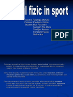 Efortul Fizic in Sport