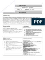 Shakespeare Ubd Unit Plan