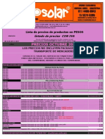 Lista de Precios (MundoSolar) OCTUBRE 2013-2