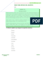 Ejercicios Adjetivo PDF