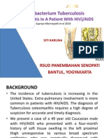 Mycobacterium Tuberculosis Osteomyelitis in A