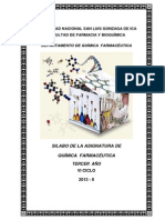 Silabo Quimica Farmaceutica 2013-II