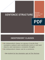 Sentence Structure and Errors