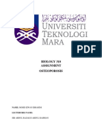 Biology 310 Assignment Osteoporosis