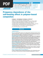 Frequency Dependence of The Self-Heating Effect in Polymer-Based Composites