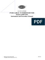 2100P IS Portable Turbidimeter Instrument and Procedure Manual PDF