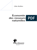 Gilles Rotillon-Économie Des Ressources Naturelles