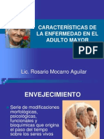 Caracteristicas de La Enfermedad Del Adulto Mayor