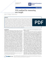 A Quantitative PCR Method For Measuring Absolute Telomere Length