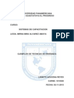 Ejemplos de Tecnicas de Enseñanza