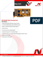 H.264 Matrix Decoding Card: 70XX Series - Economical DVR