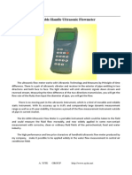 EU-109H Portable Handle Ultrasonic Flowmeter