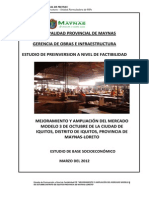 Municipalidad de Maynas - Mejoramiento y Ampliación Del Mercado Modelo 3 de Octubre de La Ciudad de Iquitos