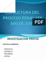 Estructura Del Proceso Penal Ley 600 de 2000