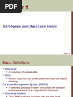 Databases and Database Users