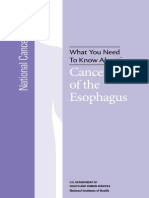 Cancer of The Oesophagus