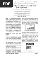 Confidentiality in Social Networks With Third Party Applications