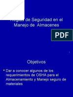 Reglas de Seguridad en El Manejo de Almacenes