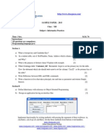 Sample Paper: 2013 Class: XII Subject: Informatics Practices