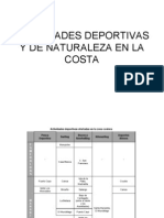 Actividades Deportivas en La Costa