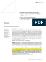 La Investigación Sobre Violencia Contra Las Mujeres