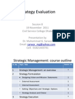 SM 8 - Strategy Evaluation