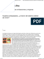 Nuestros Antepasados, ¿Vinieron Del Sistema Estelar de Orión - Oldcivilizations's Blog