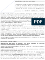 Português Aula 1 - Estrutura, Formação e Classe Das Palavras PDF