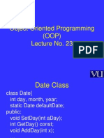 Object Oriented Programming (OOP) - CS304 Power Point Slides Lecture 23