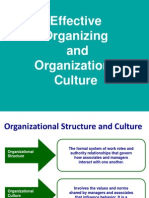 Effective Organizing & Org - Culture