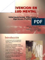 Prevencion en Salud Mental