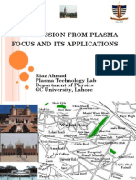 Ons Emission From Plasma Focus and Its Applications: Department of Physics