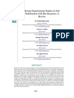 Soil Stabilisation Using Bioenzyme