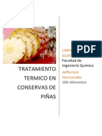 Tratamiento Termico en Conservas de Piñas