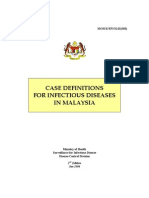 Case Definitions For Infectious Diseases in Malaysia 2nd Edition Jan 2006