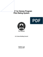 Leed For Homes Program Pilot Rating System