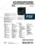 Service Manual (HCD Gpx5g Gpx7g Gpx8g) (989060001)