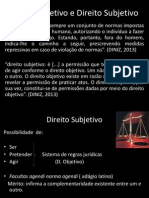 Direito Objetivo e Direito Subjetivo