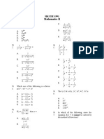 Mathematics 1991 Paper 2