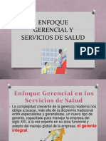 Enfoque Gerencial y Servicios de Salud