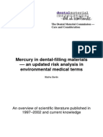 Mercury in Dental-Filling Materials - An Updated Risk Analysis in Environmental Medical Terms Maths Berlin