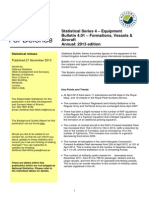 Statistical Series 4 - Equipment Bulletin 4.01 - Formations, Vessels & Aircraft Annual: 2013 Edition