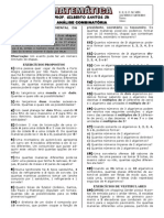 1-Apostila de Análise Combinatória (6 Páginas, 81 Questões)