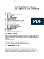 Characteristics of Indian Economy Pre-Colonial and Colonial