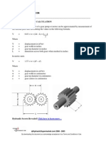 Gear Displacement Calculation