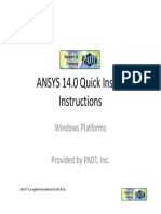 ANSYS 14 Install Quick Guide