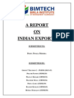 A Report ON Indian Exports: Submitted TO