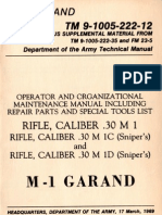 US Army TM 9-1005-222-12 - M1 (Garand), M1C Sniper and M1D Sniper - March 1969