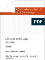 Case Study On Haldiram - Martkeing