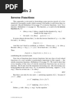 Appendix 2: Inverse Functions